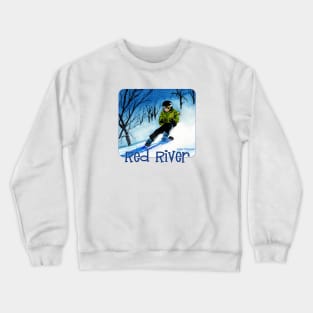 Skiing At Red River, New Mexico Crewneck Sweatshirt